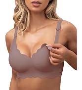 Fairy Women's No Wire Mesh Bra with Soft Support V-Neck Lace Bralette