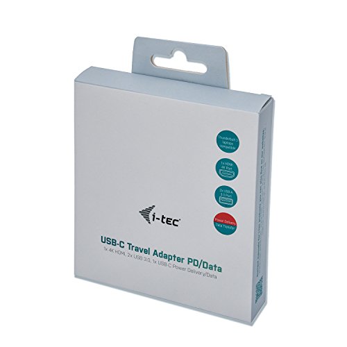 Adaptateur USB-C HDMI 4K multiport i-tec hub USB 3.0 Windows MacOS ChromeOS