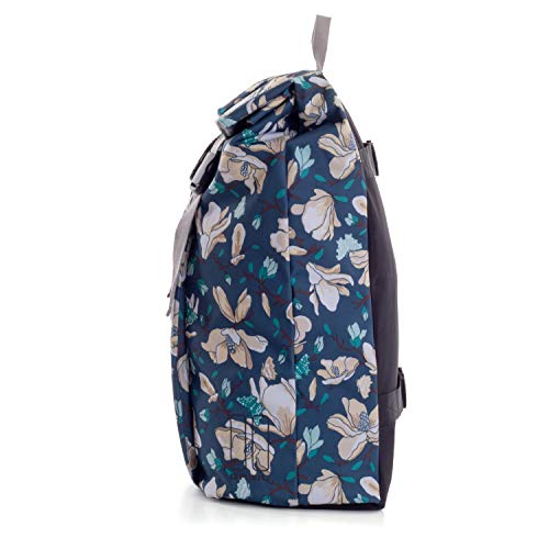 Andersen Shopper Royal mit 3-Speichenrad Ø 25 cm und 37 Liter Tasche Basil Magnolia blau, wasserdicht – Bild 4