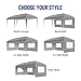 10x20 Pop Up Canopy with 6 Sidewalls, Waterproof Outdoor Wedding Gazebo Canopy with Removable Side Walls & 6 Sandbags | Ideal for Weddings, Parties, Backyard Events, Trade Shows