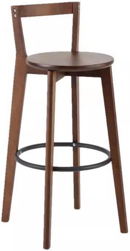 Wood Stools Height Rustic Farmhouse Stool Armless Kitchen Chairs with Backs 28" (Size : 60cm/23.6inch) (60cm/23.6inch)