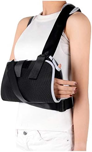 Arm Sling Shoulder Immobilizer with Thumb Support, Adjustable Medical Sling for Broken & Fractured Bones, Dislocation, Sprains, Strains & Tears