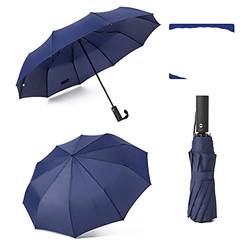 Parapluie automatique résistant au vent fort cadeau idéal grand bleu