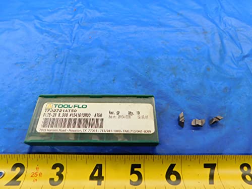 10PCS NEW Tool FLO FLTB-2R R.008 AT50 Carbide Grooving Inserts TOP Notch - FAX-MB6030