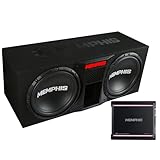 Memphis SRXE12DP Dual 12' SRX Vented Bass Package with SRX600.1V Amplifier