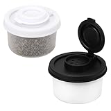 Accmor Salt and Pepper Shakers, Mini Salt Shaker to go Moisture Proof Salt Pepper Shakers Spice Container Dispenser for Camping Picnic Lunch Boxes Travel Kitchen