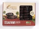 Datteri Safawi Premium 500g - Date Nere Saudite Al-Qassim - Morbide e Lucide, Dolcezza al Miele - Senza Conservanti - Senza Zuccheri Aggiunti - SANYEH