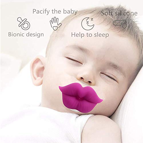 Yapromo Funny Toddler Orthodontic Lip Pacifiers For Babies, Bpa Free, Latex Free-3 Pack #TOP1