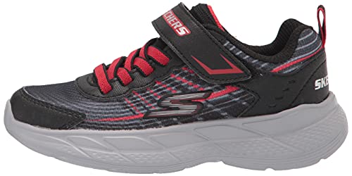 Tênis Snap Sprints 2.0, Skechers, Meninos, Preto / Cinza Escuro / Vermelho, 29