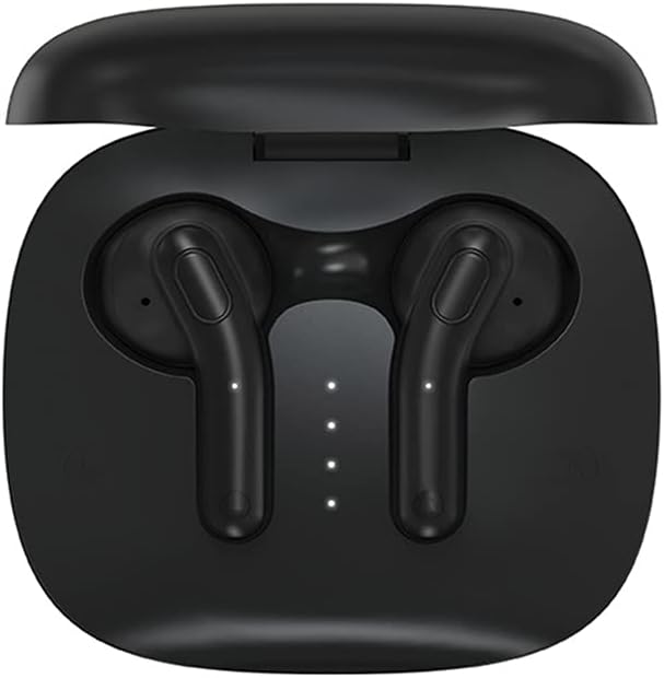 TWS Bluetooth 5.2 Wireless Earbuds 9D HiFi Stereo Quality Sound IPX5 Water-Proof Headphone with Noise Cancelling Mic for Sports,Black