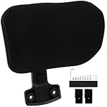 Operitacx Adjustable Chair Headrest Attachment with Ergonomic Neck Support Cushion Clip-on for Office Computer Chairs and Gaming Seats 10.63X6.30X1.18 Inch