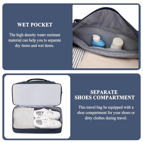 Weekender Bags for Women, Travel Duffel Bag with Shoes Compartment by SYCNB - Used condition - Image 5