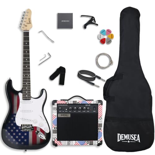 Demusea Flag Veneer Maple-Neck Guitar Kit