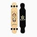 FDQNDXF Crucero de Longboards, Retroceso Doble Cubierta cóncavo Patinetas Longboard con 8 Capas de Arce Ruedas de la PU y ABEC-11 Rodamientos para Adultos y niños