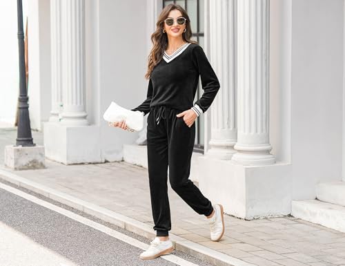Pyjama Damen Totatuit Schlafanzug Lang Zweiteiler Samt