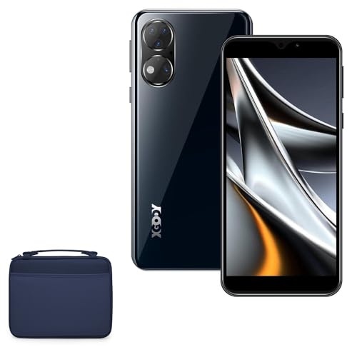 BoxWave Case Compatible with Xgody X15 - Hard Shell Briefcase, Slim Messenger Bag Briefcase Cover Side Pockets - Navy