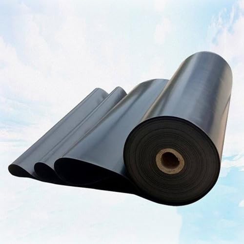 Lámina estanque de alta densidad, 0,12 mm, resistente al desgaste y a prueba de fugas, para jardín, fuente, piscina, mar artificial (8 x 8 m)