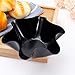UUYYEO 2 Pcs Non Stick Baking Bowls Tortilla Bowl Maker Carbon Steel Baking Molds Black Salad Bowl Pans for Kitchen