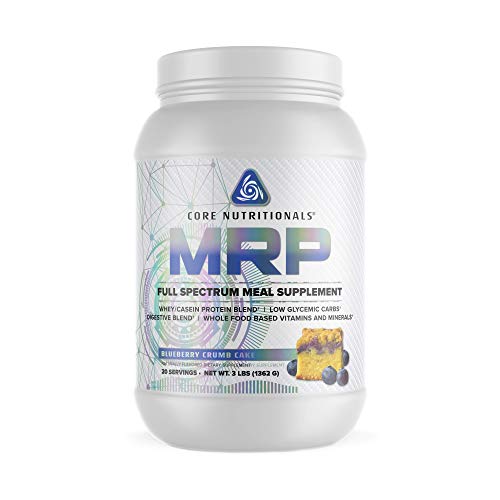 Core Nutritionals Platinum Mrp Full Spectrum Meal Replacement, Sustained Release For All Day Amino Acid Support, 27G Protein, 20 Servings (Blueberry Crumb Cake) #TOP6