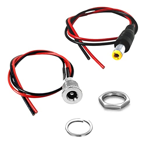 Conector DC 5.5x2.5mm Macho y Hembra Pack 7 Pzas miniatura 1