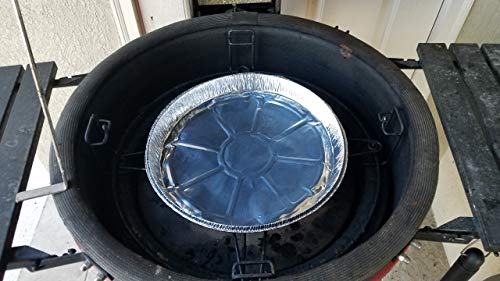 Premium Products Corp. Disposable Drip Pans - 10 Pack -13 Inch By 1 Inch Large Round Drip Pans - Perfect For Large Big Green Egg, Kamado Joe Classic Joe, Acorn & Weber Grills & Smokers #TOP3