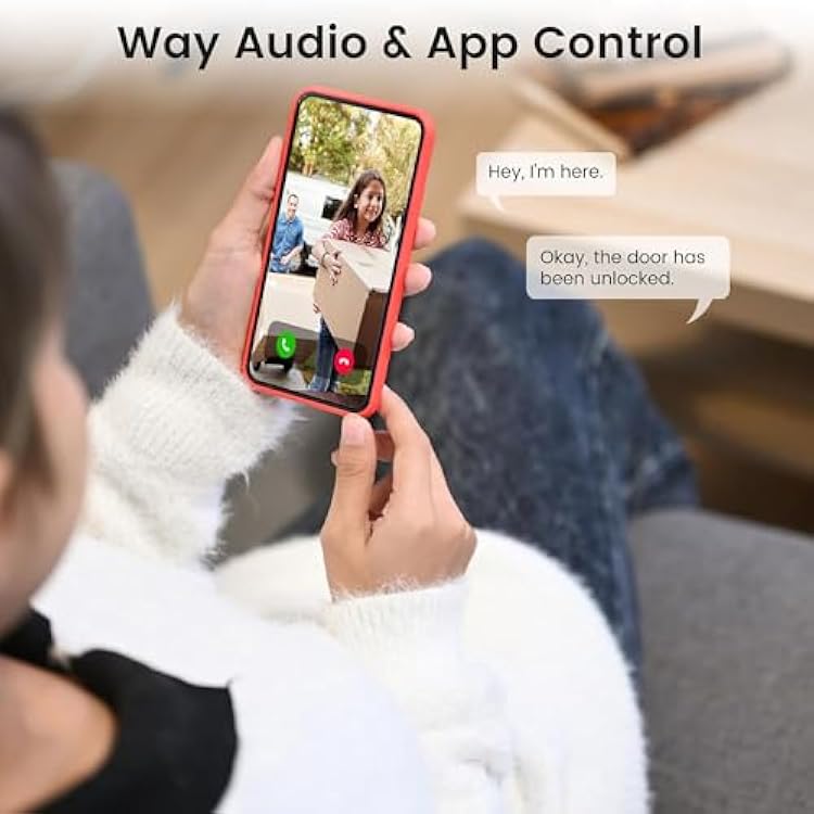 Smart Lock with Camera Keyless Entry Door Lock 2K Video WiFi Deadbolt Fingerprint Keypad App Remote Control Compatible with Alexa&Google Assistant for Rental Property Backup Key Easy Install