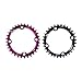 KUCONGST - Anello da strada con denti quadrati, braccio positivo e set in lega, per sedile negativo, ovale, per bicicletta, con catena e bulloni