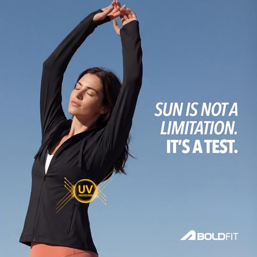 Image of Boldfit Sunscreen Jacket For Women UPF 50+ UV Protection Jacket For Woman For Sun Protection Jackets Stylish Full Sleeve All Weather Wear Jackets