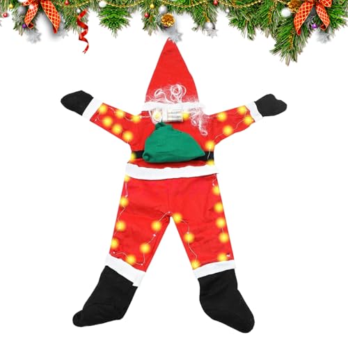 Père Noël grimpant - Décoration d'escalade saisonnière intérieure et extérieure - Generisch - 2