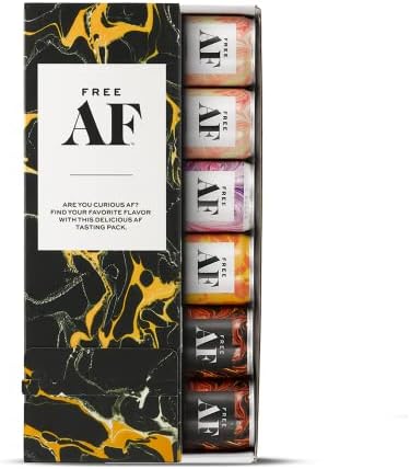 Free AF Tasting Pack | Non Alcoholic Sparkling Cocktail | Gluten Free & Low Calorie | 6 Pack | 8.4 fl oz Cans