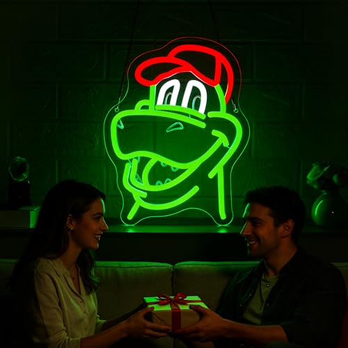 Image of Football Neon Sign for Wall Decor Soccer Team Logo LED Light for Man Cave