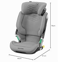 Maxi-Cosi Kore Pro i-Size Kindersitz, 3.5–12 Jahre, 100–150 cm, ClickAssist Licht, Verstellbare Höhe/Breite, Side Protection System+, Authentic Grey – Ansicht 7
