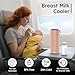 Portable Breast Milk Cooler for Travel, 22oz Large Capacity Breastmilk Chiller for Working Moms, 360° Cooling Keeps Milk Chilled 24 Hours, Includes 2 Baby Bottles, Breastfeeding Essentials