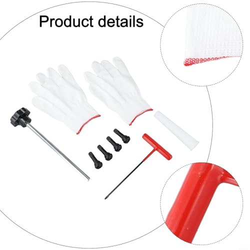 Outil de changement rapide de tige de valve de pneu et kit de remplacement de noyau, installation de valve pour réparation de pneus de voiture, moto, alliage d'acier avec 4 noyaux – vue 5