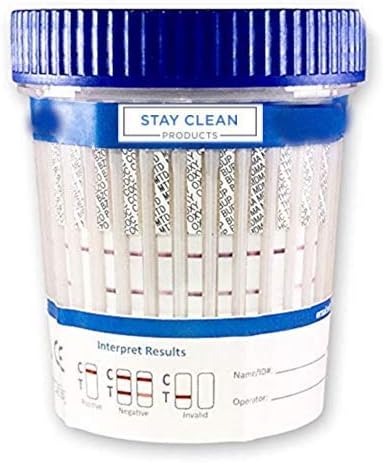 25 Cups - Stay Clean Urinalysis Kits - 12 Panel Diagnostic Multi Drug Screen Cup | Urine Drug Screening + CLIA Waived, AMP, BAR, BUP, BZO, COC, THC, PCP, MTD, MDMA, OXY, MET, OPI, MOR (25) (25) (25)