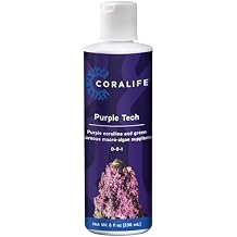 Coralife Saltwater Fish Tank Aquarium Purple Tech Purple Corallien and Green Calcareous Macro-Algae Stimulator, 8.7 oz