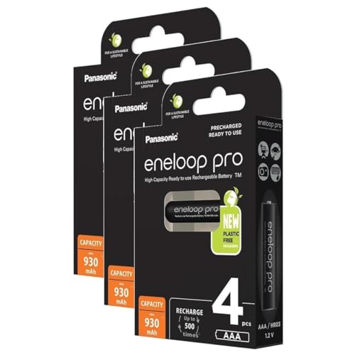 Eneloop Pro - Set Di 3 Batterie Ricaricabili Micro 930 Mah Aaa Ni-Mh