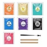 Nurila 7 Farbe für Gießpulver 5g, Farbpigmente für Gießpulver, Mica Powder, Pigmentpulver für...