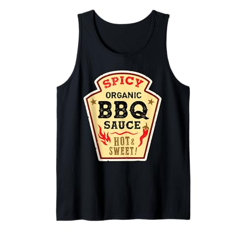 Parrilla picante para salsa de barbacoa, disfraz de Halloween Camiseta sin Mangas