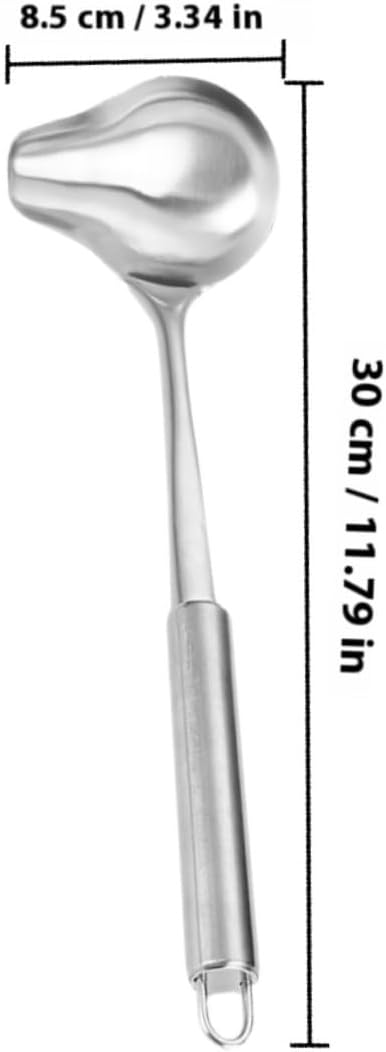 Stainless Steel Sauce Ladle with Pouring Spout Long Handle Serving Spoon for Sauces Gravy and Dressings Modern Kitchen Essential for Precise Pouring and Portion Control