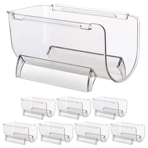 Soporte transparente acrílico para 8 botellas de vino miniatura 1