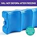 LotFancy 2PCS Contoured Freezer Packs for Breastmilk Bottle Storage, Lunch Box, Insulated Bags, Long Lasting Reusable Cool Packs for Beer Cans Soda, Camping Beach Picnic