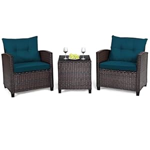 Tangkula 3 Pieces Patio Furniture S...