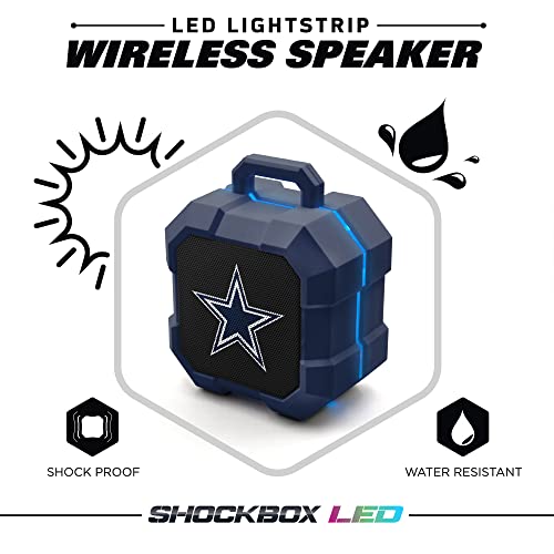 Soar Nfl Shockbox Led Wireless Bluetooth Speaker, Dallas Cowboys #TOP1
