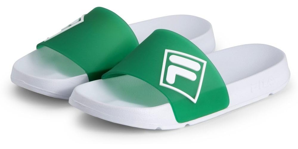 FILA Sandalo da uomo Morro Bay LUGO Slide, Verdant Green-​White, 43 EU, Verdant Green White, 43 EU