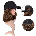 13 Zoll/33cm Einstellbar Haarkappe Kurze Kinky Lockige BOB Synthetische Haarfasern Haarverlngerung Perücke (Braun) – Bild 5