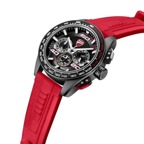 Image of Ducati Extreme Sports Chronograph Analog Quartz Men's Watch with Silicone Strap