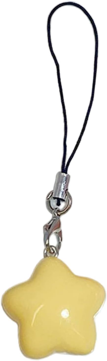 Star Phone Chacin - Phone Charm Lanyard Strap Bag Hanging Pendant Decorations Ornament Fashion Jewelry Accessory, 7x2.5cm