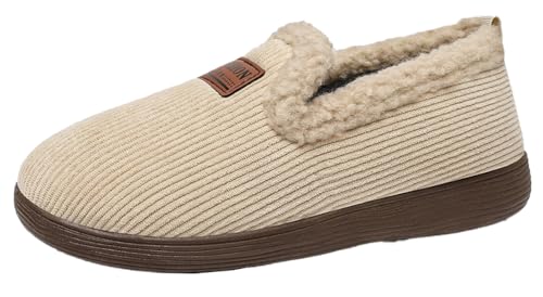 Caistre Women's Ankle Bootie Slipper Plush Warm Indoor Outdoor Shoes Comfy Fleece Lined Snow Boots Memory Foam Slipper Anti-Slip Sole