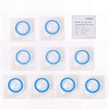 COBETTER 10 pcs/PK Sterile Syringe Filter Double-Layer Hydrophilic PVDF Membrane 0.2μm Lab Filters 25mm Diameter Individually Packed, Blue